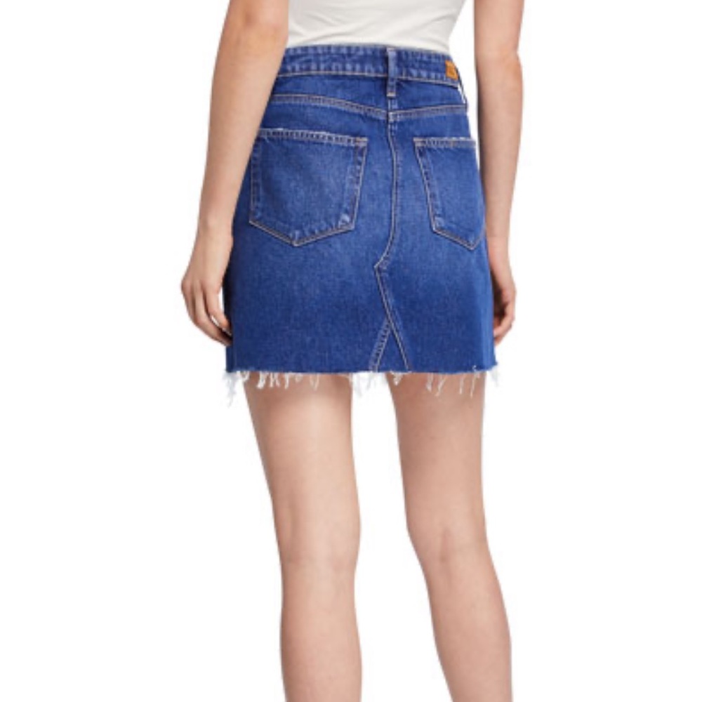 PAIGE Aideen Denim Mini Skirt SZ 14 - Picture 3 of 8